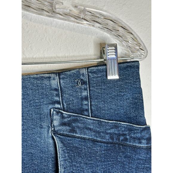 Chanel Denim CC Logo Tiered Midi Skirt - Picture 6 of 8